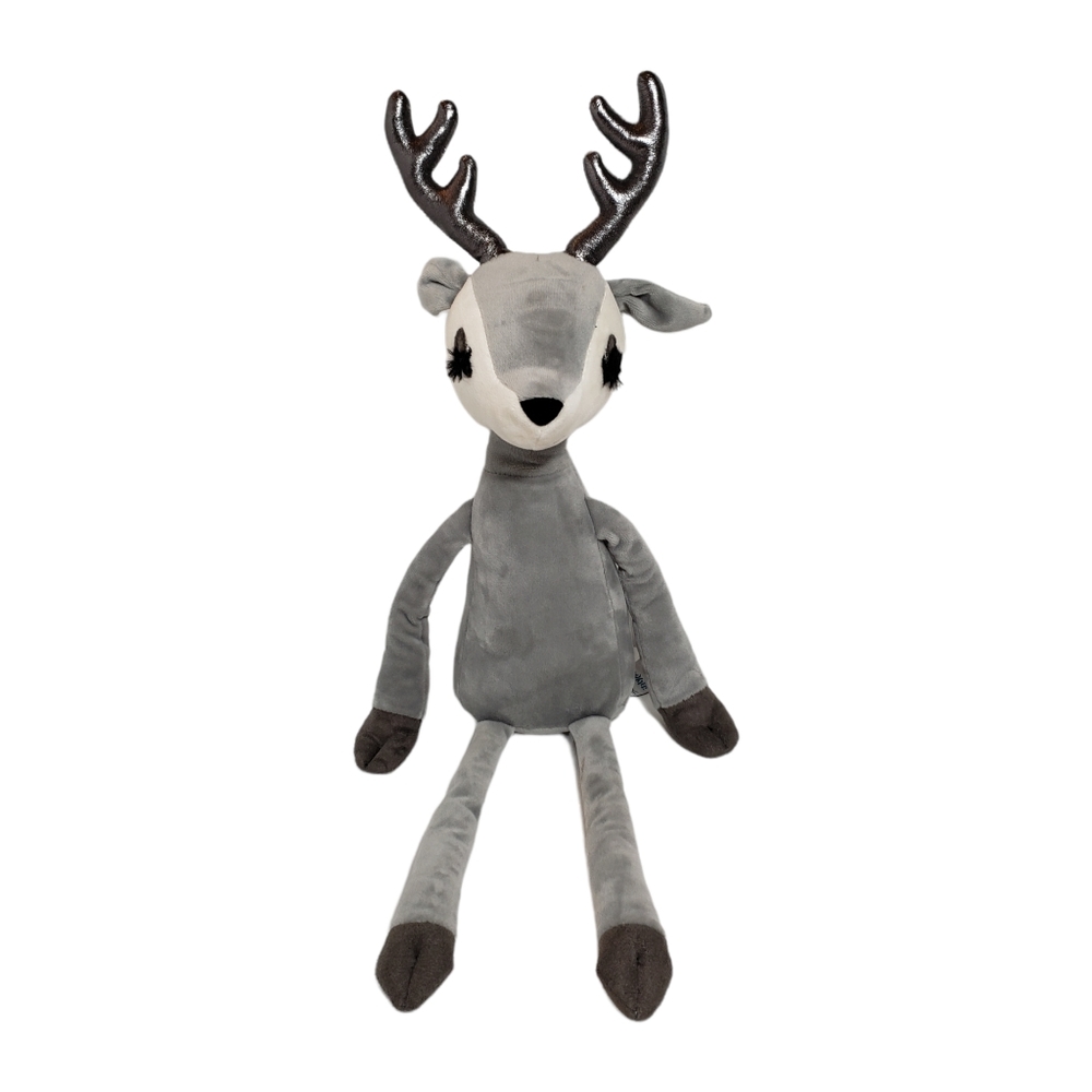 Jellycat Gray Deer Plush Toy As Is Size 18"H